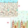 Foldable Crawling Carpet Kids Game Activity Rug Folding Blanket Educational Toys Baby Play Mat Waterproof XPE Soft Floor Playmat 1.5m by 2m by 1cm