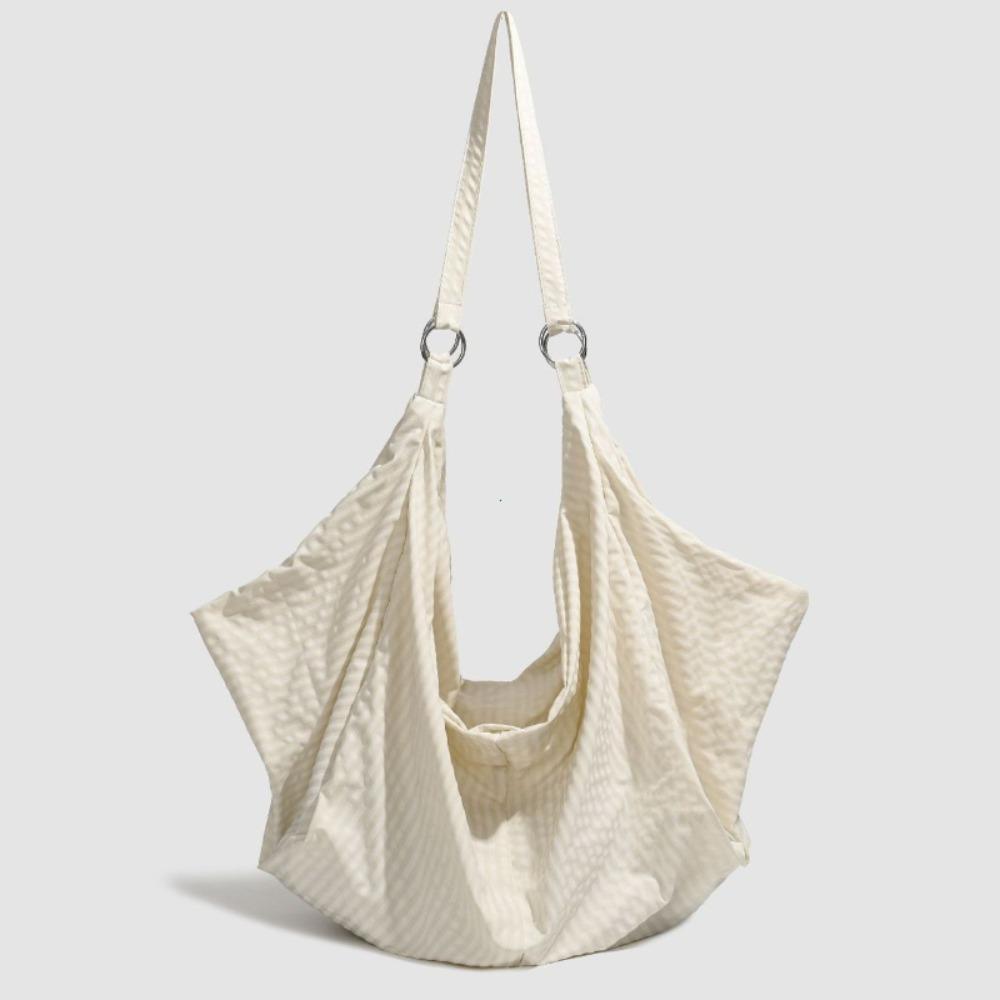 Nylon Canvas Tote Bag Large Dumpling Capacity Casual Commuter Crossbody Bag able Leisure Versatile Single Shoulder Bag