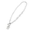 Les Trésors De Lily [J0998] - Silver-white 'Butterfly' Steel Necklace - 20x18 Mm
