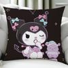 K-Kuromi Fashion Cushion Cover Birthday Anniversary Gifts Double Sided Printed Zipper Cushion Cover Soft Skin Bedding