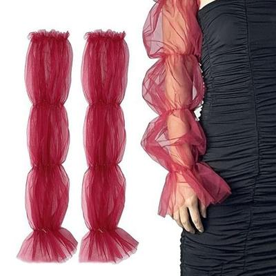 Lace Mesh Wedding Arm Sleeves Bubble Sleeves Party Sleeves Decor  Wedding Dress Accessories