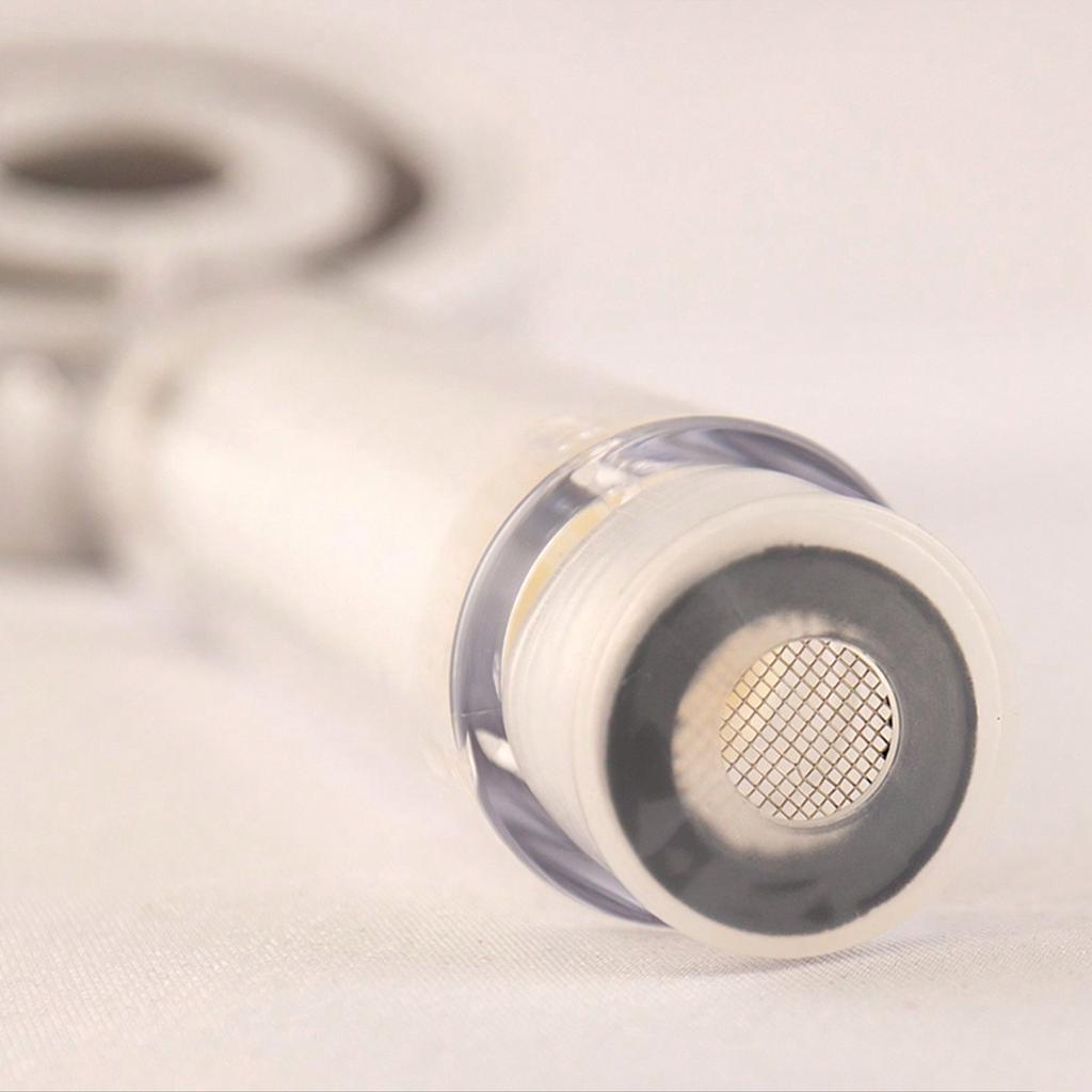 Stainless Steel Silver with Cotton Wick Filter Showerhead, Filtered Water Purification Showerhead Shower Booster Nozzle