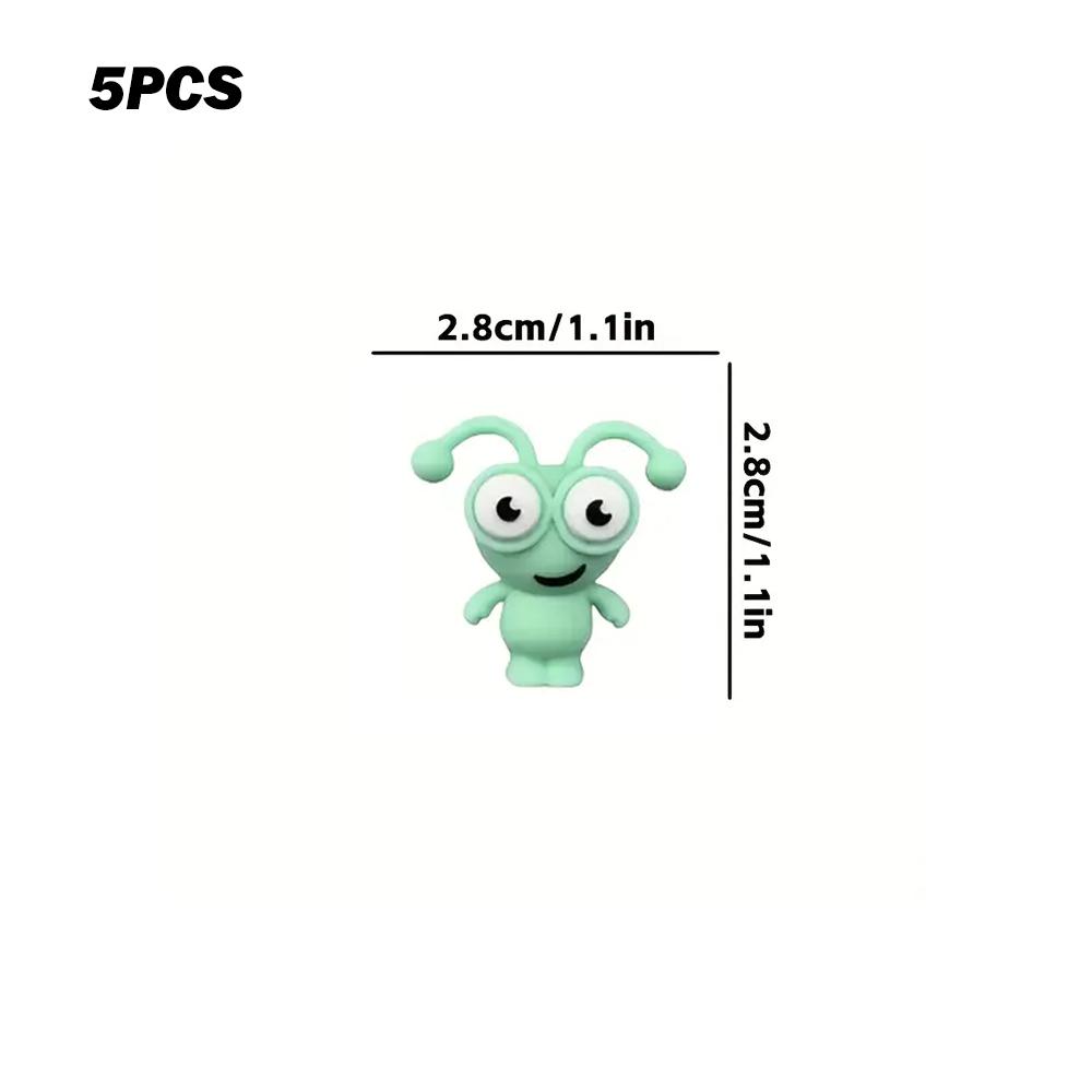 

5//6/25PCS cartoon ant silicone bead set, perfect for DIY handmade crafts such as keychains, necklaces, bracelets, etc