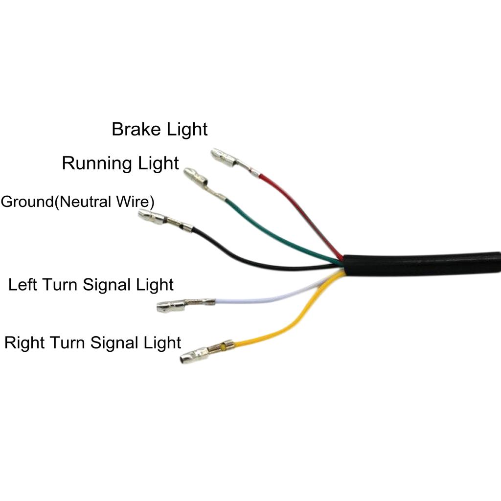 LMoDri Motorcycle Portable Integrated LED Brake Turn Signals Tail Lights Motorbike Rear Turn Indicators Accessories Brake