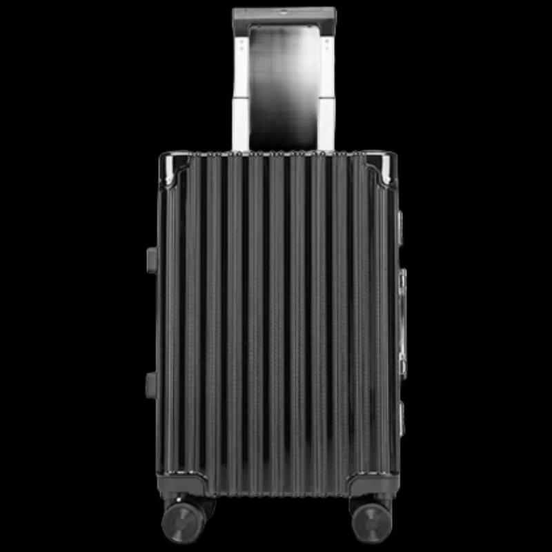 Hengyuanxiang Striped PC Luggage with Aluminum Frame