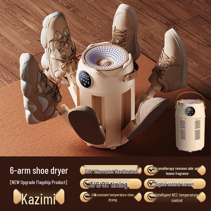 Portable German Smart Shoe Dryer with Timer - Quick Dry, Foldable, Constant Temperature, Deodorizing & Sterilizing