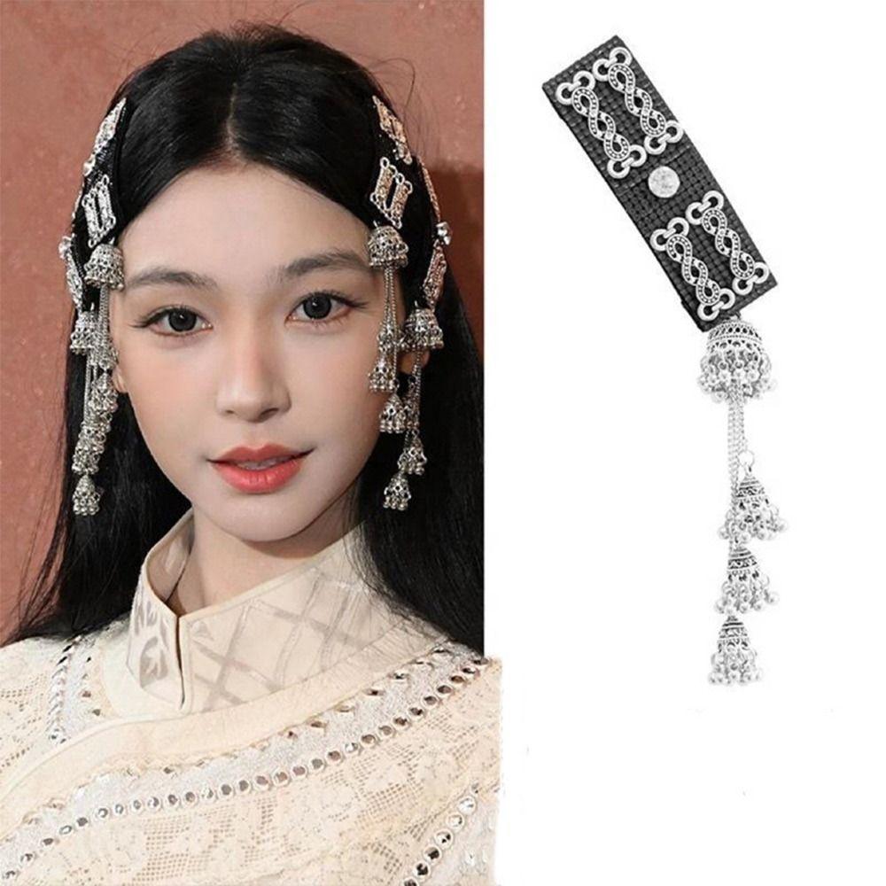 

Vintage Tassels Hair Clips Ethnic Style Hair Accessories Fashion Bangs Barrette A
