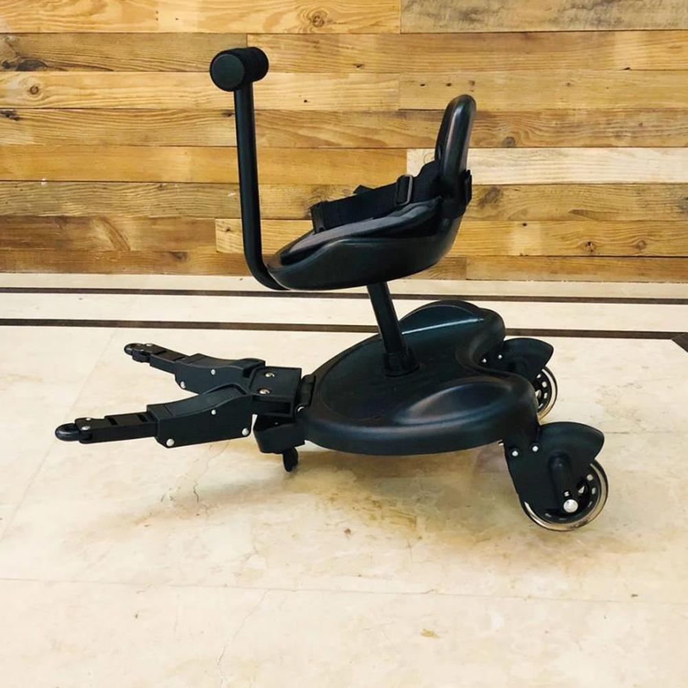 Universal Baby Strollers Pedal Adapter Trolley Auxiliary Trailer Buggy Pushchair Standing Seat Pushchair Step Board Accessories