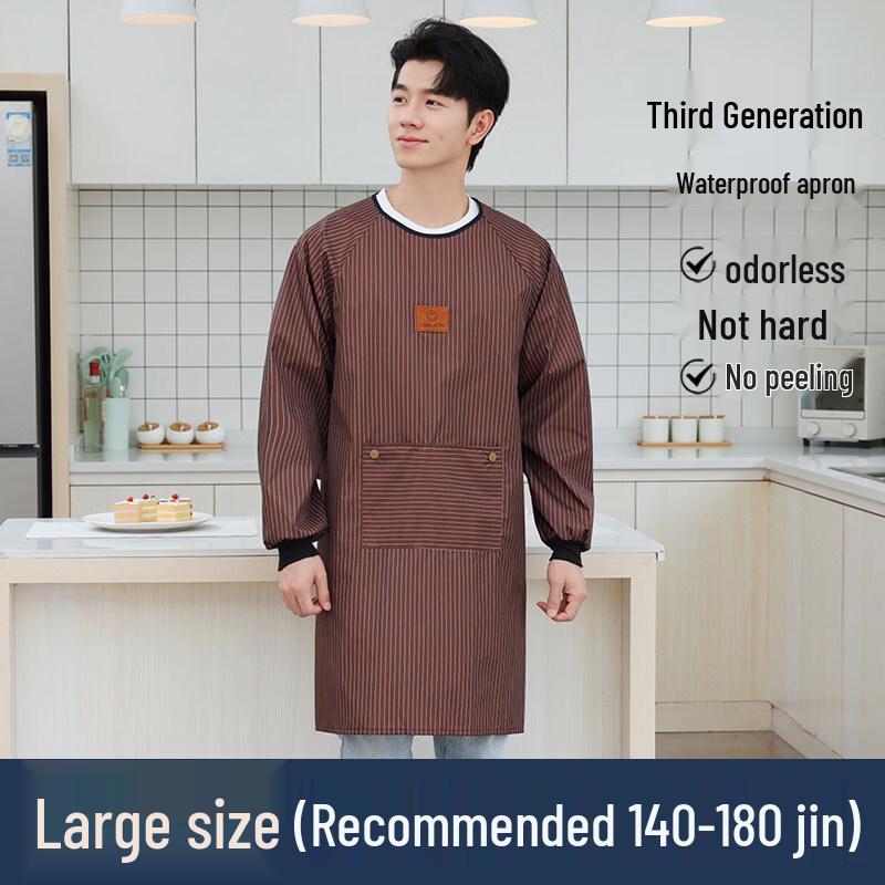 Men s Waterproof Long-Sleeve Work Apron