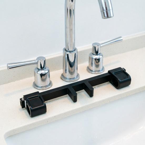 Evrensel Musluk Kolu Kilidi Sel Önleyici Evcil Hayvan Çocuk Korumalı Mutfak Banyo Çift Lavabo Su Musluğu Güvenlik Koruması Merkezi Boru Sabitlemeli