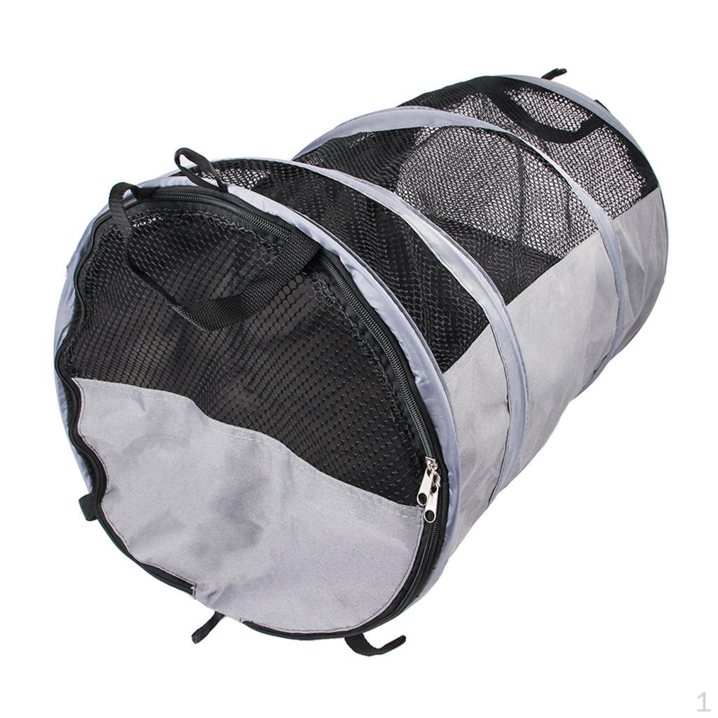 

Foldable Pet Carrier in Oxford Cloth with Mesh Windows s , Ventilation and Visibility серый