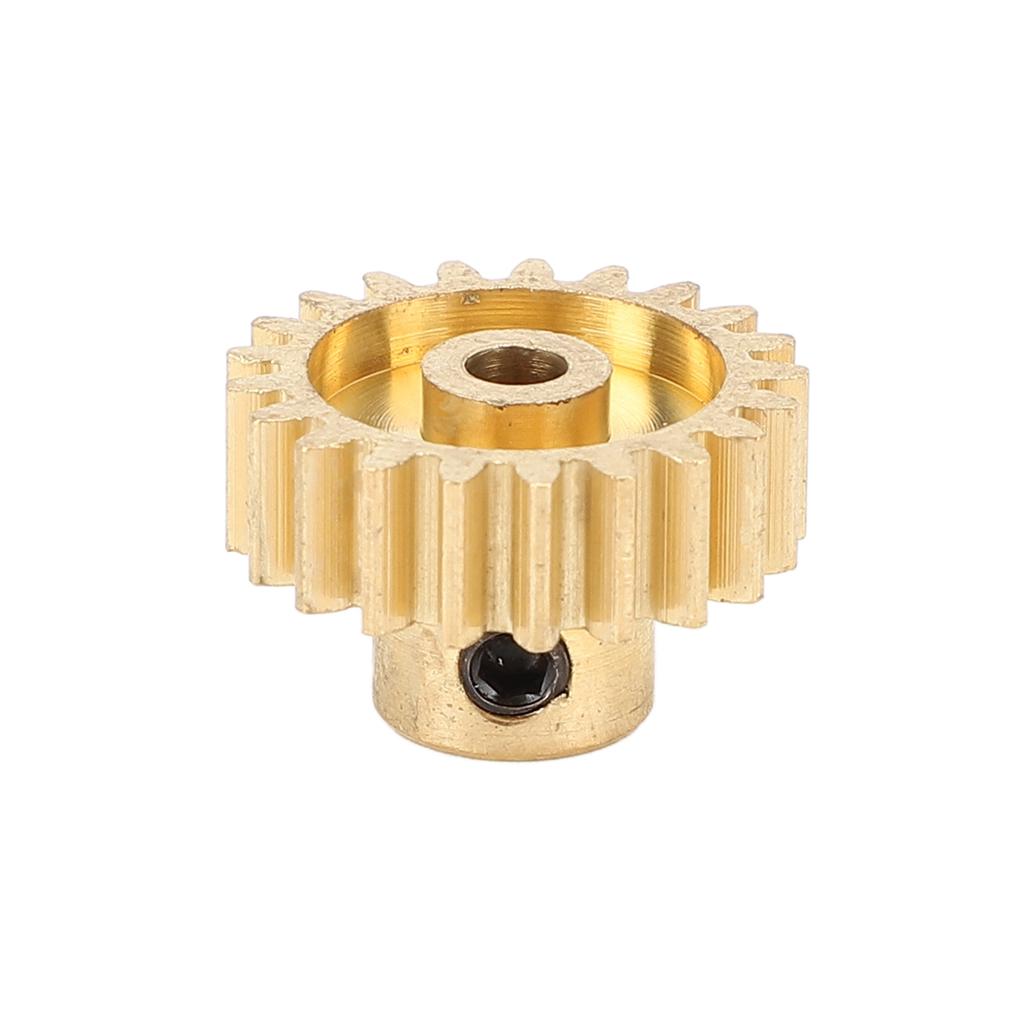 3Pcs RC Car Gear Copper M0.8 3.175mm Diameter Remote Control Car Motor Gear Replacement 19T