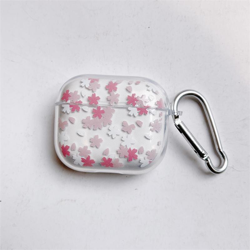 Applicable AirPods Pro1 earphone cover Japan and Korea glitter transparent soft case Apple 1/1/1 protective cover cartoon