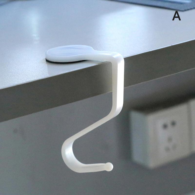 Bag Hook Hanger Handbag Schoolbag Holder Paste-Free Desktop Hook Desk Side Hook