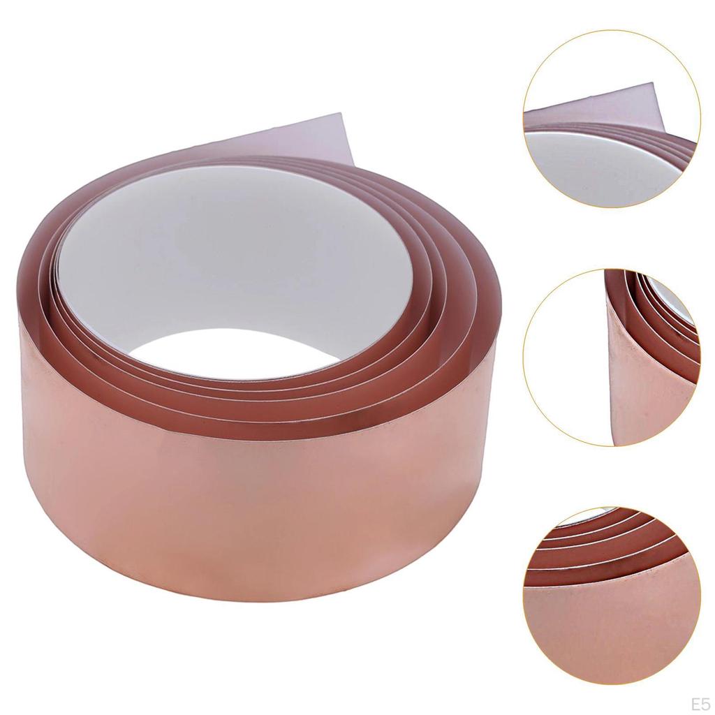 Copper Foil Tape Compact for Crafts Emi Shielding Noise Reduction,Multipurpose Portable Electric