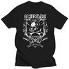 Cotton Summer Tees Tops Men Short Sleeve T-shirt Marduk Shield T Shirt Vintage Black Prin Manga Vintage Anime Clothes Streetwear