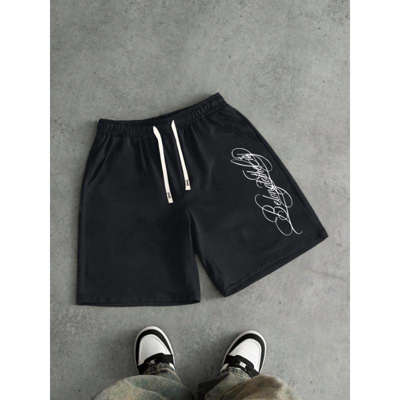 2026 Summer Best-selling Outdoor Sports Casual Fashion Comfortable Simple Letter Pattern Printed Men s Shorts S