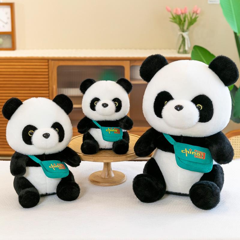 Mink Zamatový Plyšový Panda - Roztomilá Plyšová Bábika Panda pre Dievčatá, Perfektný Narodeninový Darčekový Vankúš