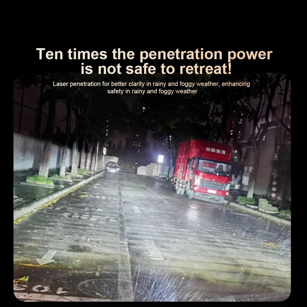 BA20D LED Motorcycle Headlight Bulb Canbus High Low Beam Spotlights Scooter Fog Lights Moto Accessories 12V White White Yellow