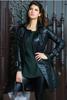 Leather Handmade Lambskin Wear Soft Women's Trench Coat Genuine Stylish Black