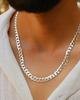 Silver Chain Men' Chain SILVER 925 5mm Armored + FREE