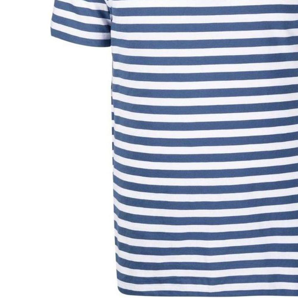 Polo Ralph Lauren SS23 Logo Embroidered Cotton Striped Crew Neck Short Sleeve T-Shirt Men Tops Blue 710906295-001