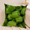 Fresh Food Anime Health Cushion Cover Silky Short Plush DoubleSided Printed Pillow Case for Sofa All Seasons Home Decor Gift