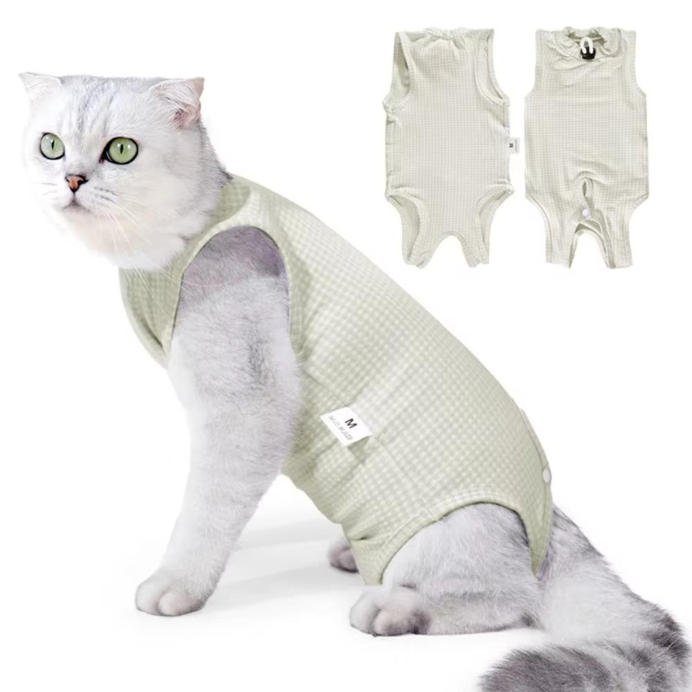 High Elastic Cat Sterilization Clothes Soft Cotton Recovery Onesie  Professional Use
