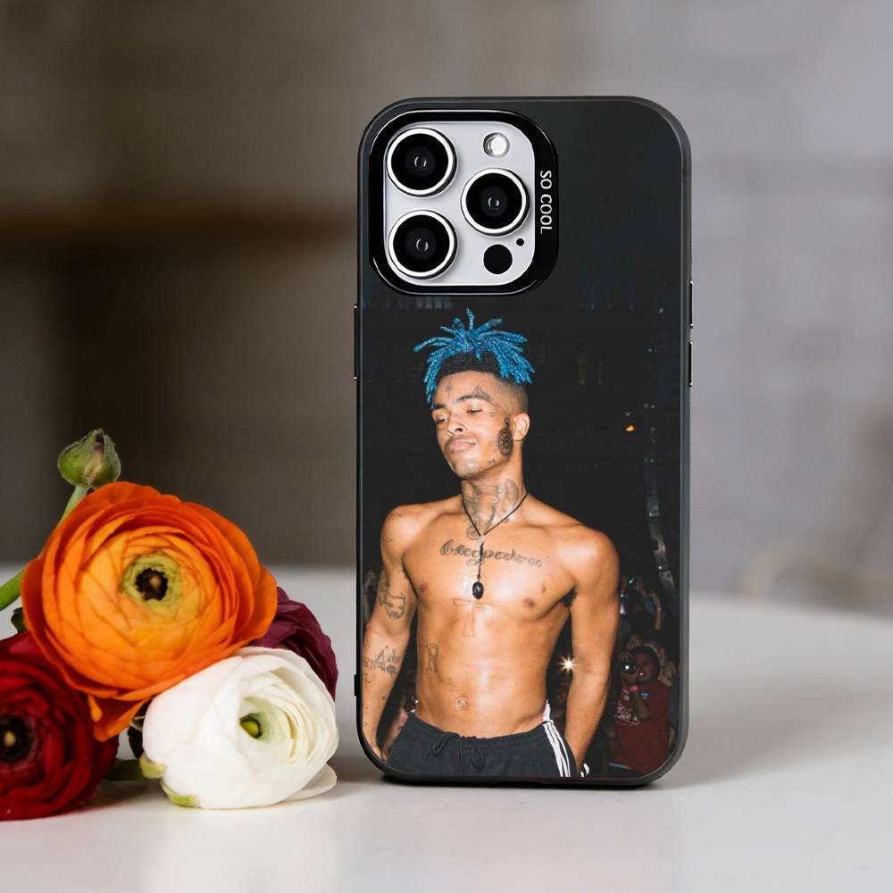 Rapper X-XXXTentacionS Phone Case For iPhone 17,16,15,14,13,12,11 Plus,Pro Max,XS,Colorful Silver Phone case Funda Cover