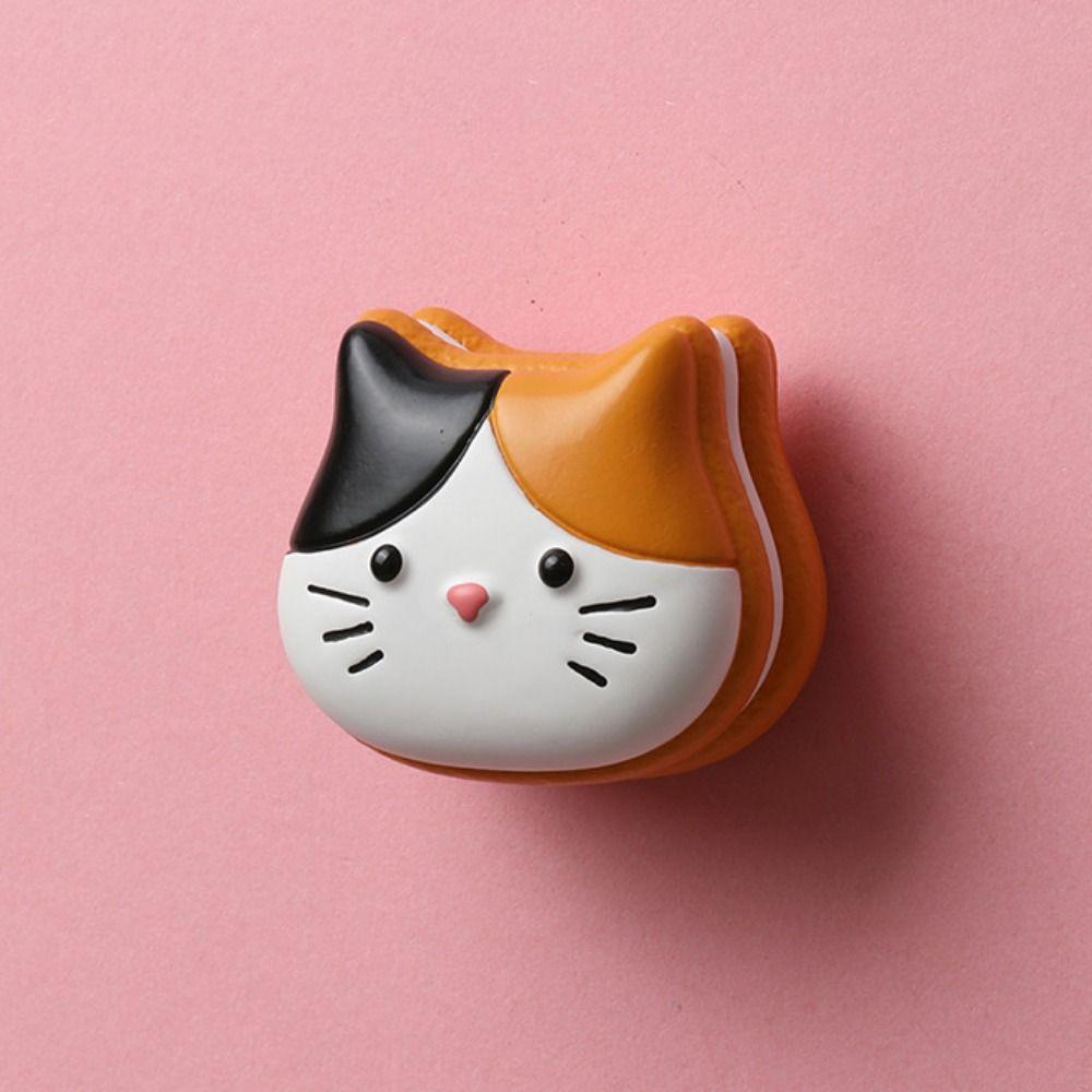 

2Pcs/set Cute Cartoon Fridge Stickers Decorative Resin Animal Ornament Kids Gift Style 2
