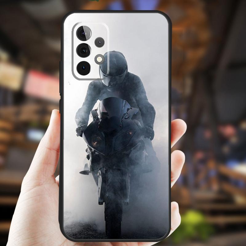 Fashion Motorcycle Man Case For Samsung Galaxy A13 A23 A33 A53 A73 A14 A34 A54 A12 A22 A32 A52 A72 A51 A71 Cover