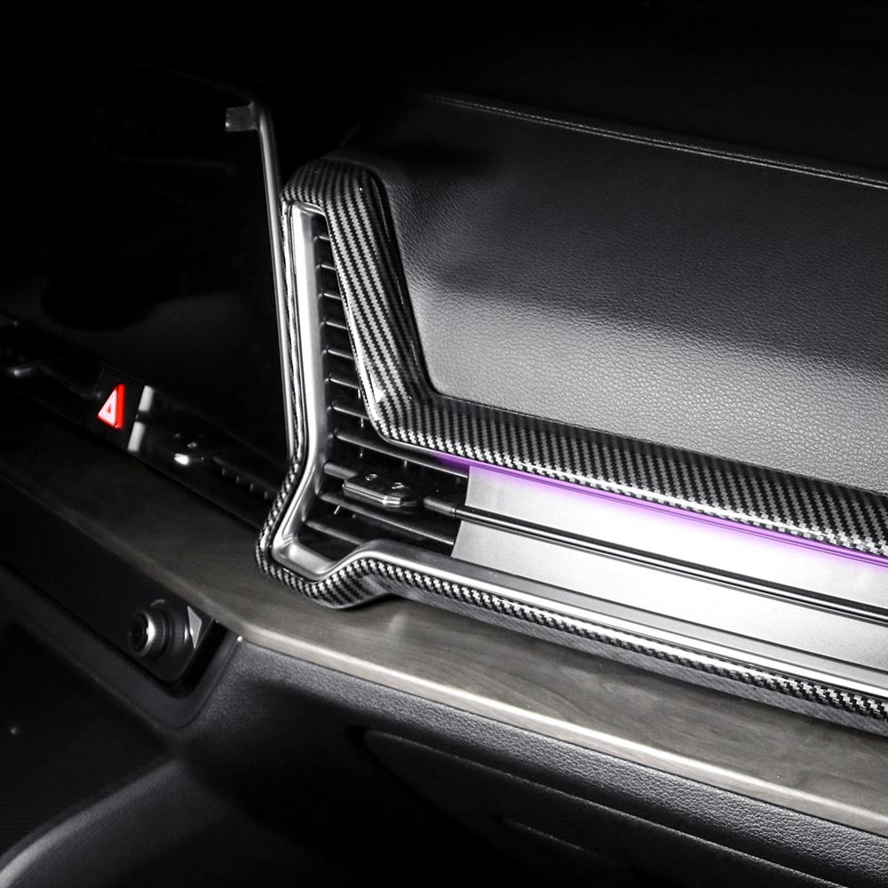 LHD/RHD For Kia Sportage NQ5 2023-2025 Carbon Fiber Dashboard Both Sides Vent Cover Trim Car Interior Accessories
