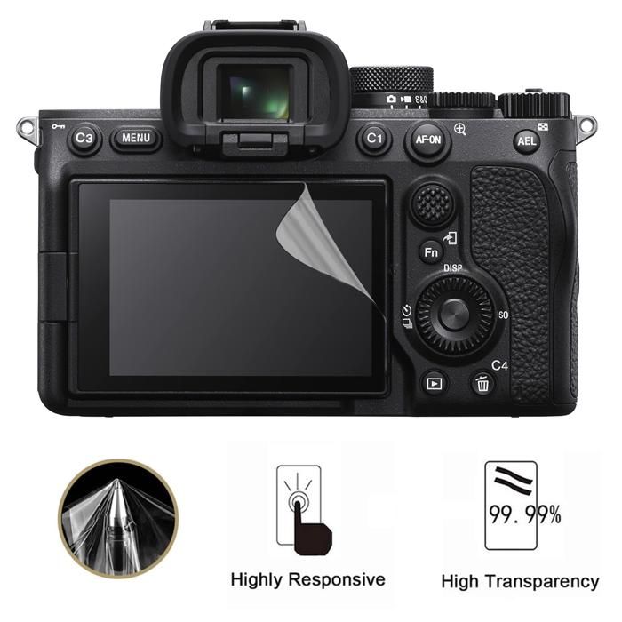 Protection écran pour Sony A7R 4-A7R4-A7R IV-A7RIV [Pack 3] Film Plastique Protecteur Résistant Ultra Mince Phonillico