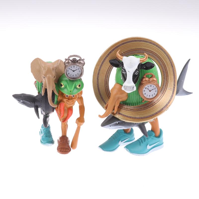1Pcs Cartoon Ornament Toys Tung Tung Tung Sahur Tralalero Tralala Italian Brainrot Monster Fusion Edition Anime Action Figure
