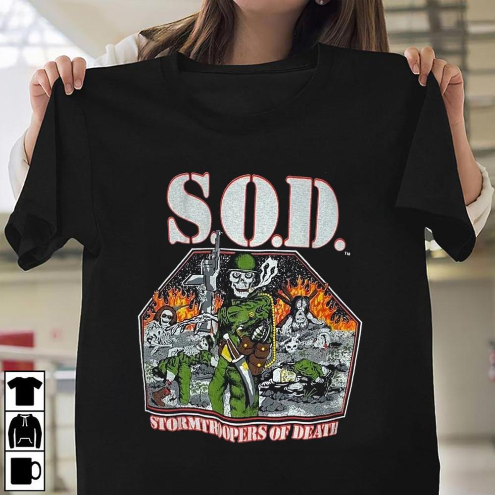 Stormtroopers of Death Shirt Short Sleeve Black S.O.D S-5XL CG2445 Unisex T-Shirt XXXL