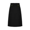 JUZI Annakol Women's Double Metal Belt Midi Skirt