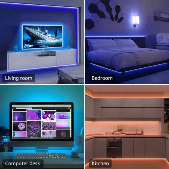 Strip Light LED Adjustable Long Standby Safe Flexible Time Improve Ambience High Brightness