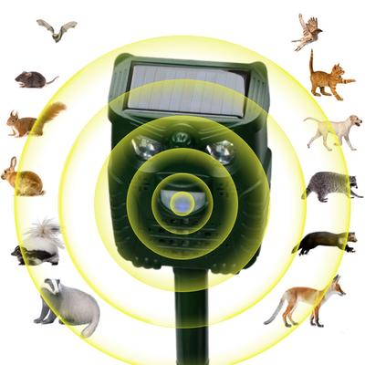 Waterproof Outdoor Owl Shape Solar Ultrasonic Dispeller for Bird Hare Fox Cat Dog