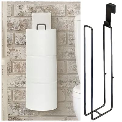 Extended Toilet Roll Paper Holder Wall Mounted Paper Towel Organizer  Kitchen
