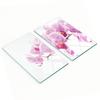 Tempered Glass Kitchen Splashbacks Pink Orchid Graphic 2X30X52 Cm