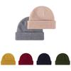 Men Women Winter Thick Warm Hat Plain Beanies for Custom Logo Minimalist Dome Knit Beanie
