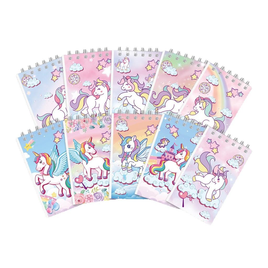 Unicorn Cartoon Rainbow Notebooks For Party Decoration And Student Journals