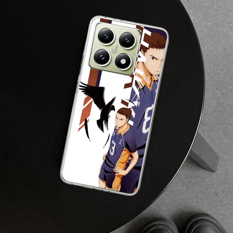 Anime Haikyuu School Volleyball Phone Case Cover for Xiaomi Redmi Note 15 14 13 12 11 Pro Plus 14S 12S 11S 11T 11E 10S 10 Custom