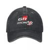 GR Unisex Style Baseball Cap Distressed Hats Cap Retro Outdoor All Seasons Travel Adjustable Fit Sun Cap