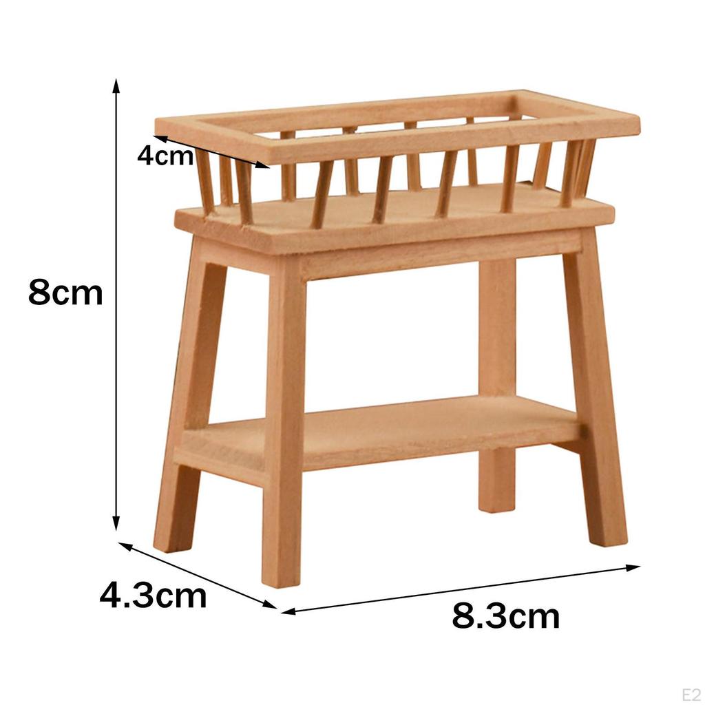 1/12 Doll House Furniture Flower Handmade Garden Bedroom Decoration Role Play Accessories Children's