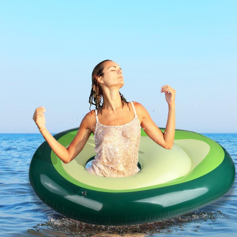 Avocado Inflatable Swim Ring: Popular Lifebuoy Float for Water Fun In Europe and America