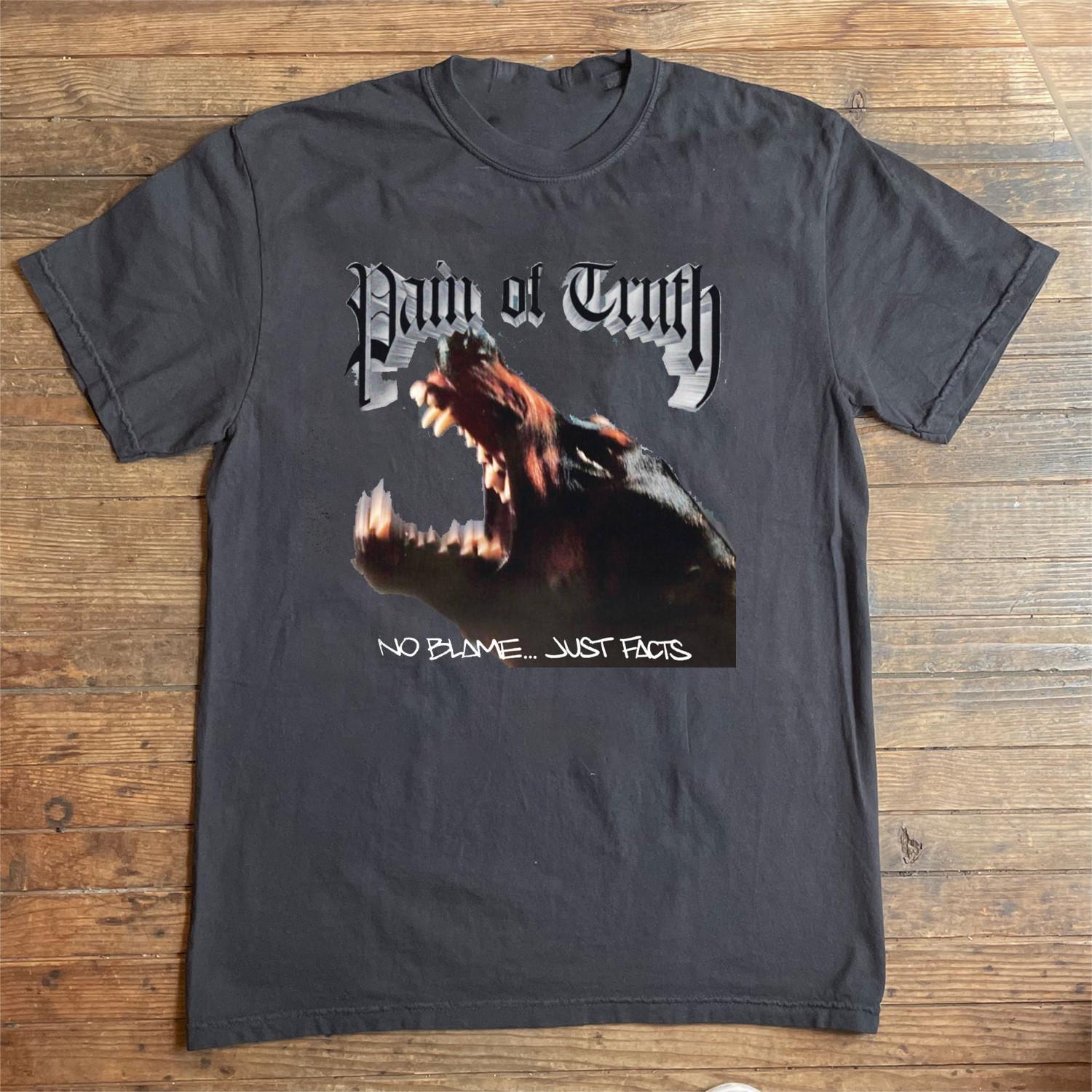 Pain of Truth No Blame... Just Facts T Shirt Charcoal All Size OB1076 XXXL