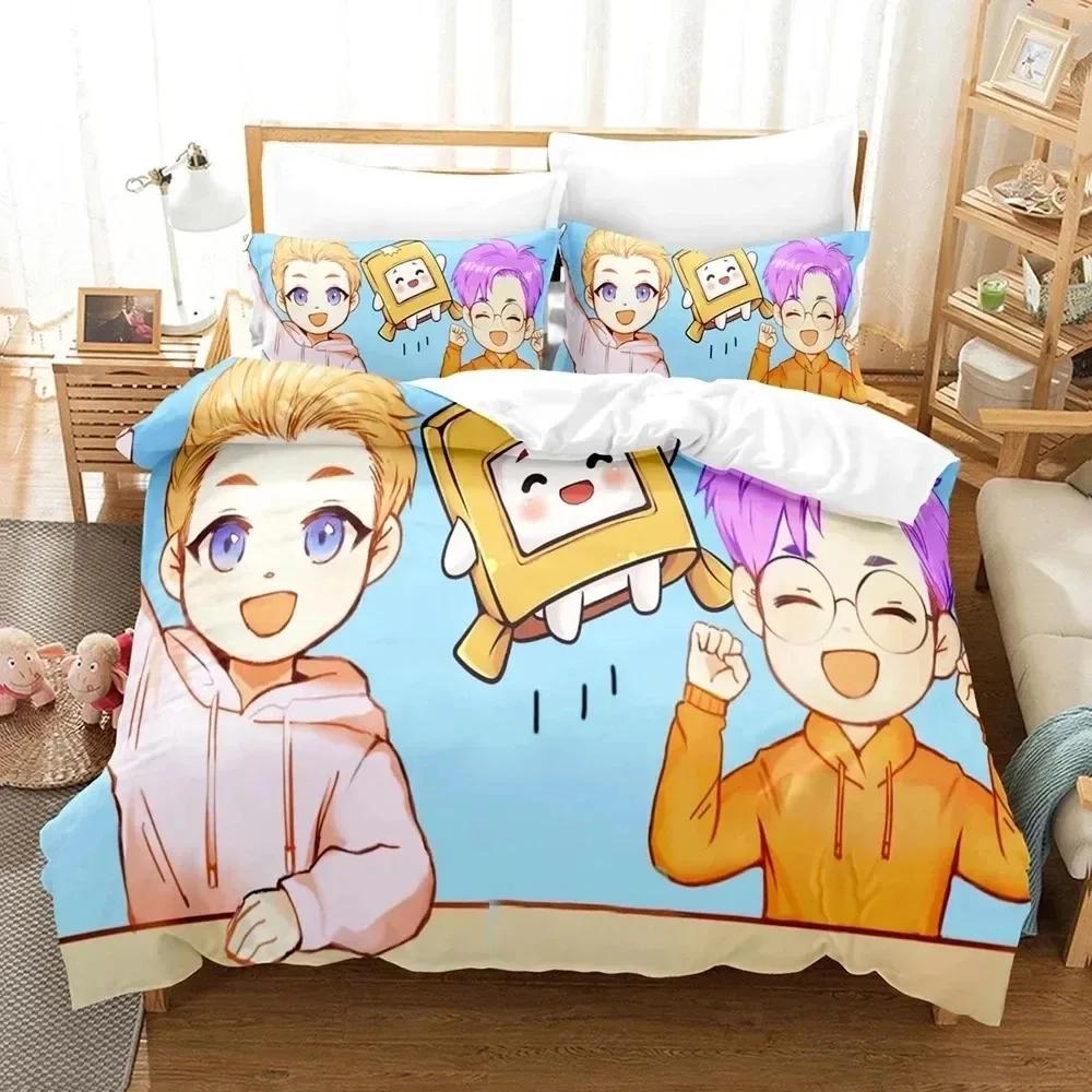 Lanky-box Foxy Boxy 3D NEW Duvet Cover Pillowcase Bedding Set Adult Boy Girl Bedroom Decoration Children Single Double Large