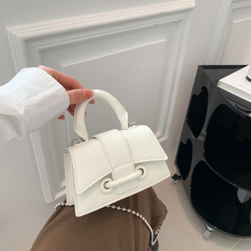 

Commuting Handbag 2025 New Style Korean Simple Fashionable Women s One-shoulder Cross-body Bag Small Square Trendy one size белый