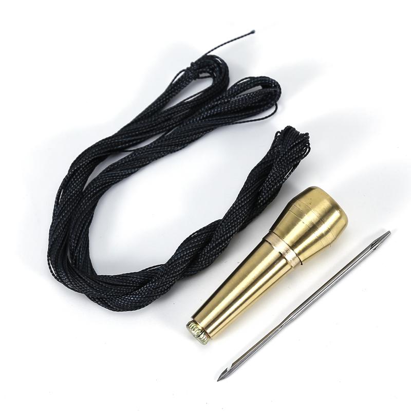 Shoe Repair Awl Set: Leather Punch, Hand Sewing Needles, and Thread